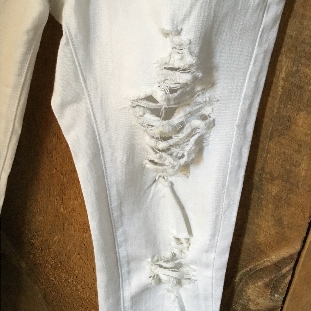 Machine Jeans White Distressed - Picture 3 of 5